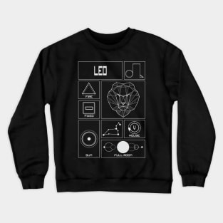 Leo Profile - Astrology Signs Crewneck Sweatshirt